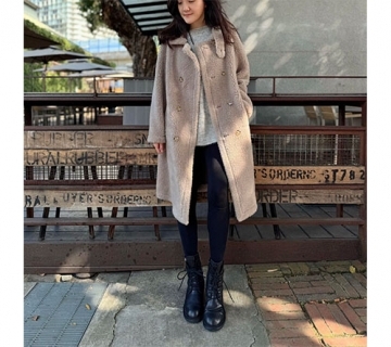 兩面穿羊毛皮毛一體外套