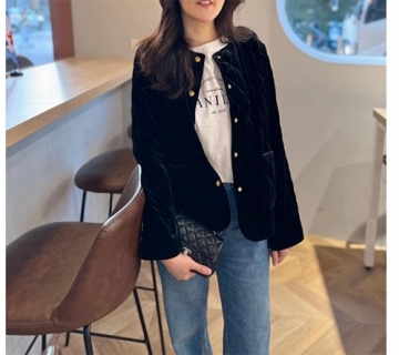 絲絨鵝絨小香外