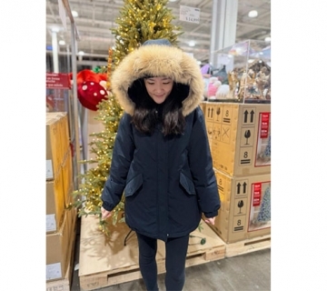 推薦 瘦瘦版90鴨絨皮草外套